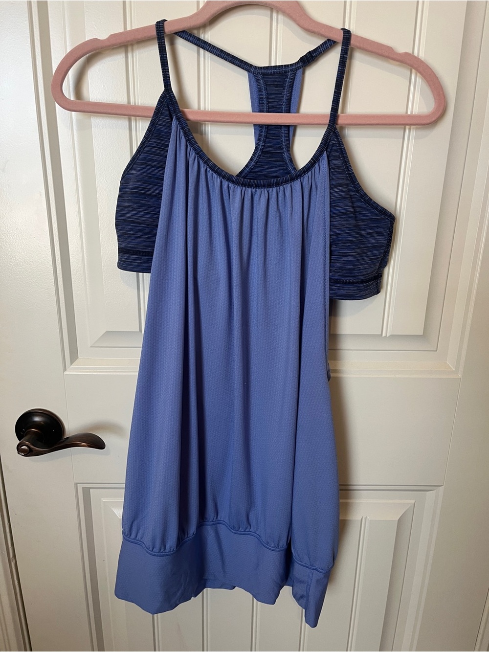 lululemon athletica Periwinkle Blue Tank with Built-In Shelf Bra